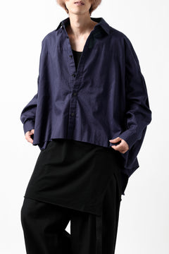 画像をギャラリービューアに読み込む, Y's VOLUMETRIC BLOUSON SHIRT (NAVY)