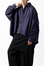 画像をギャラリービューアに読み込む, Y's VOLUMETRIC BLOUSON SHIRT (NAVY)