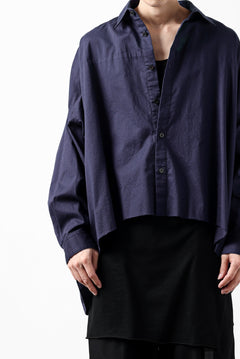 画像をギャラリービューアに読み込む, Y's VOLUMETRIC BLOUSON SHIRT (NAVY)