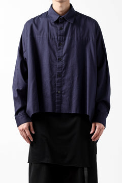 画像をギャラリービューアに読み込む, Y's VOLUMETRIC BLOUSON SHIRT (NAVY)