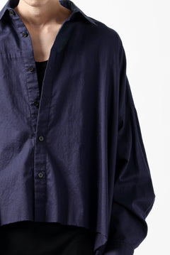 画像をギャラリービューアに読み込む, Y's VOLUMETRIC BLOUSON SHIRT (NAVY)