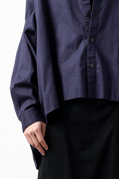 画像をギャラリービューアに読み込む, Y's VOLUMETRIC BLOUSON SHIRT (NAVY)