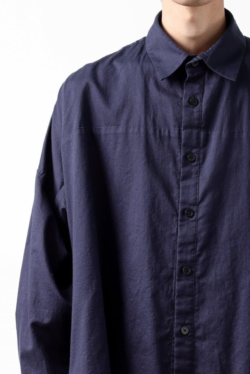 画像をギャラリービューアに読み込む, Y's VOLUMETRIC BLOUSON SHIRT (NAVY)