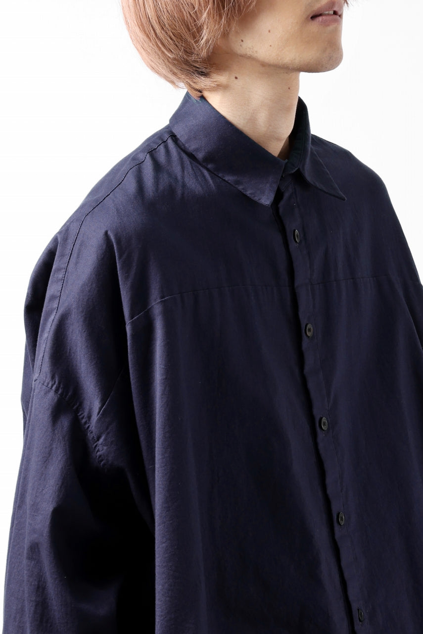 画像をギャラリービューアに読み込む, Y's VOLUMETRIC BLOUSON SHIRT (NAVY)