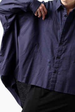 画像をギャラリービューアに読み込む, Y's VOLUMETRIC BLOUSON SHIRT (NAVY)