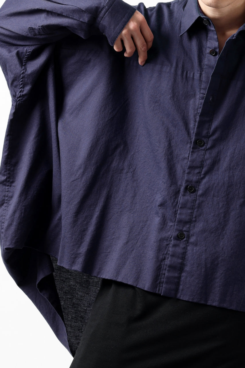 画像をギャラリービューアに読み込む, Y's VOLUMETRIC BLOUSON SHIRT (NAVY)