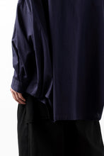 画像をギャラリービューアに読み込む, Y's VOLUMETRIC BLOUSON SHIRT (NAVY)