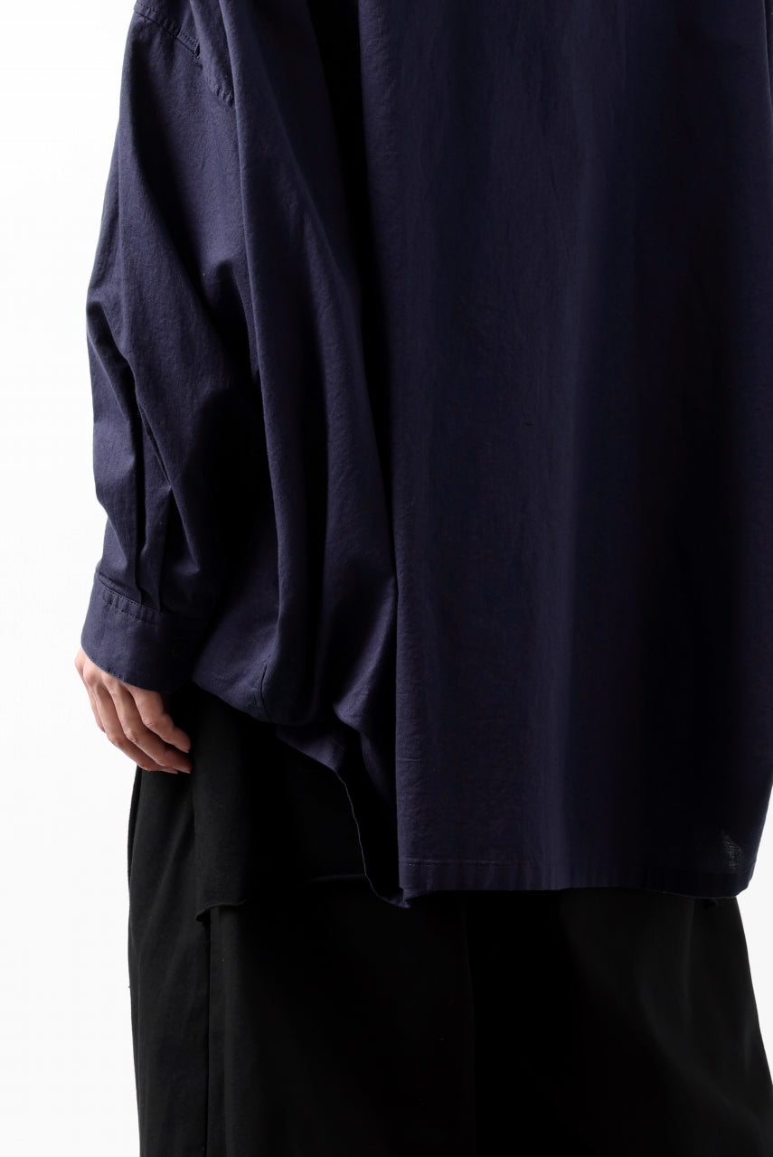 画像をギャラリービューアに読み込む, Y's VOLUMETRIC BLOUSON SHIRT (NAVY)