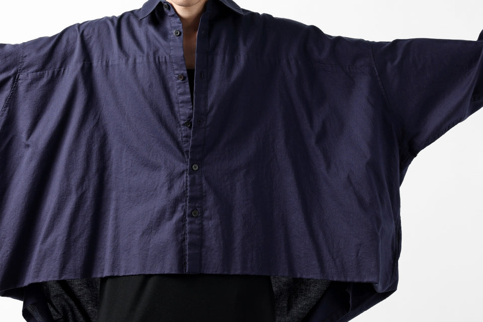 画像をギャラリービューアに読み込む, Y's VOLUMETRIC BLOUSON SHIRT (NAVY)