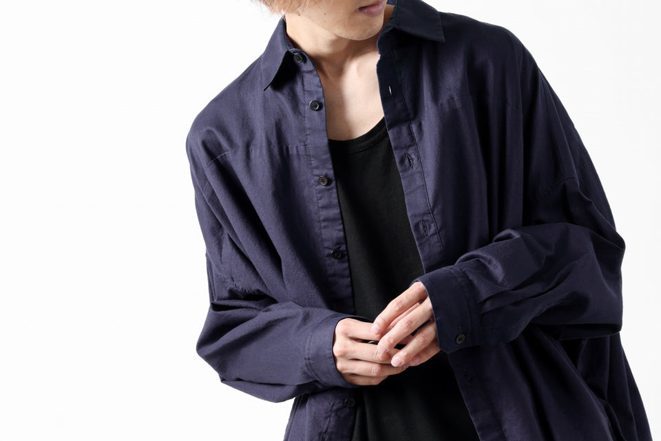 画像をギャラリービューアに読み込む, Y's VOLUMETRIC BLOUSON SHIRT (NAVY)