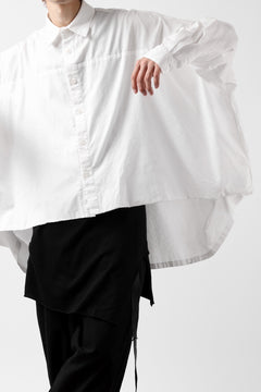 画像をギャラリービューアに読み込む, Y's VOLUMETRIC BLOUSON SHIRT (WHITE)