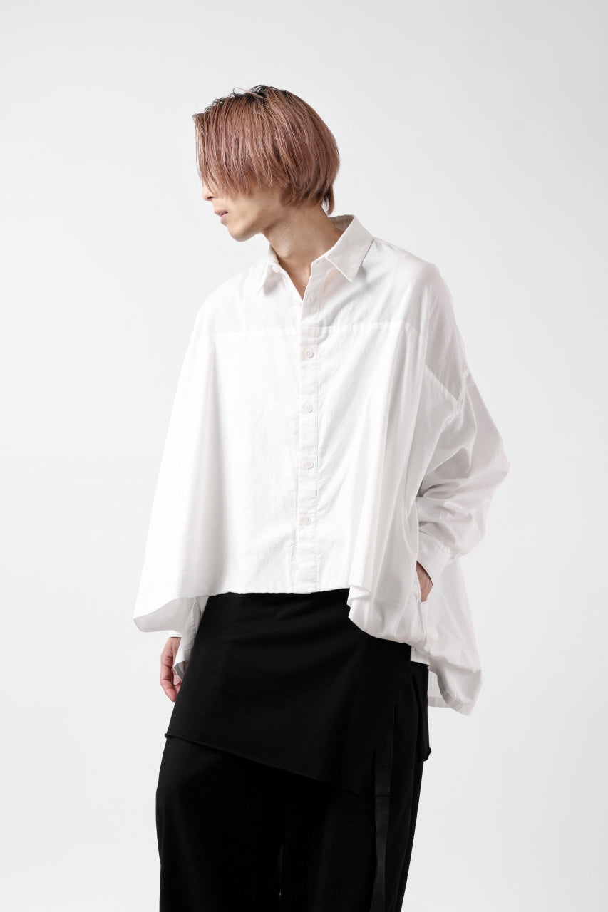 画像をギャラリービューアに読み込む, Y's VOLUMETRIC BLOUSON SHIRT (WHITE)