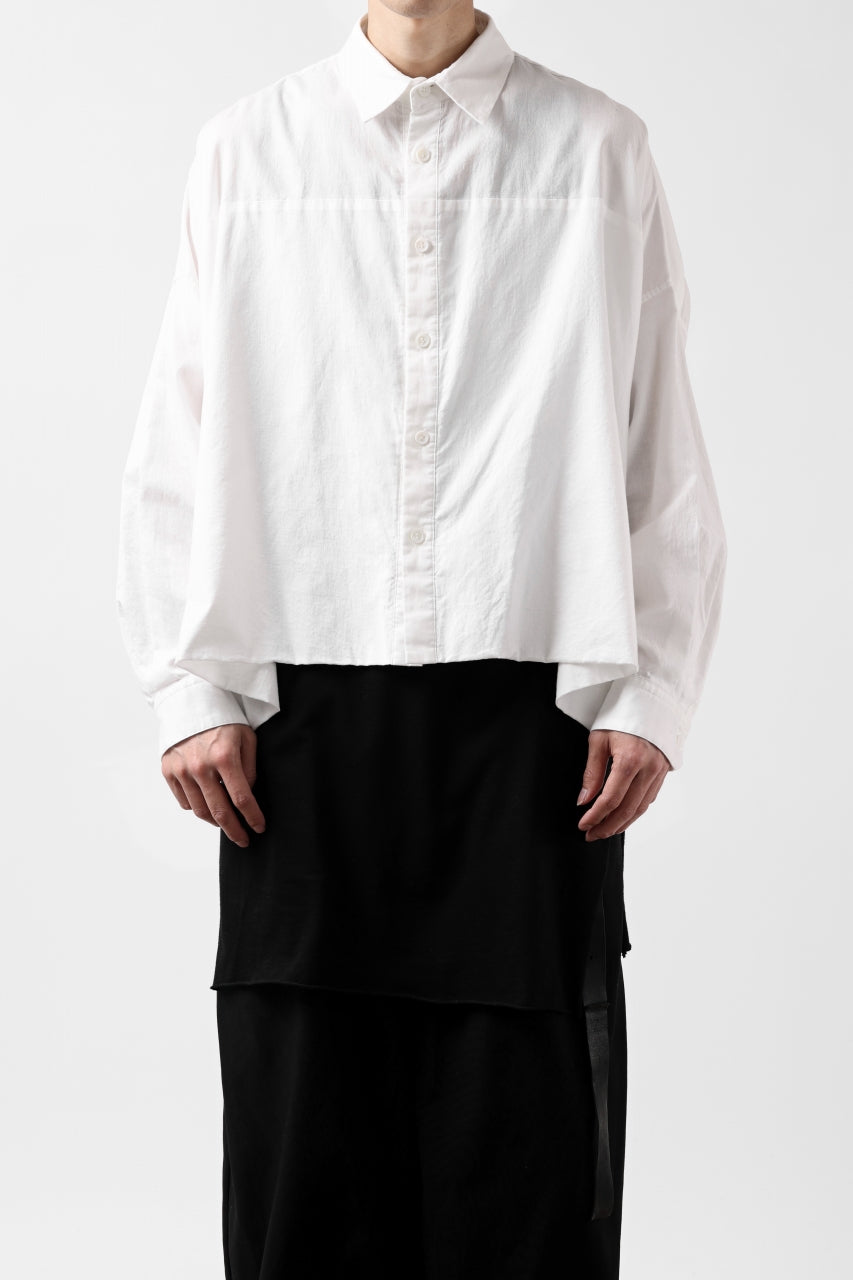画像をギャラリービューアに読み込む, Y's VOLUMETRIC BLOUSON SHIRT (WHITE)