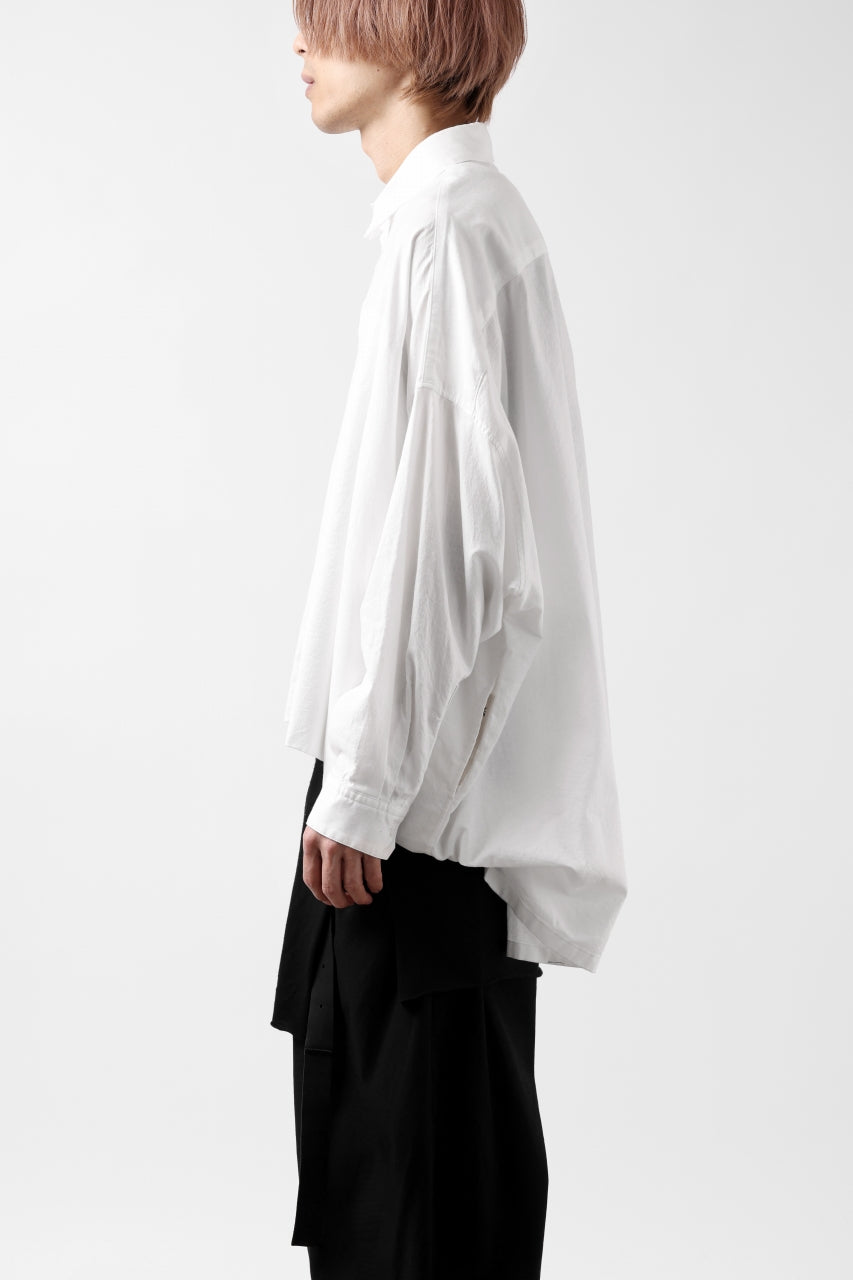 画像をギャラリービューアに読み込む, Y's VOLUMETRIC BLOUSON SHIRT (WHITE)