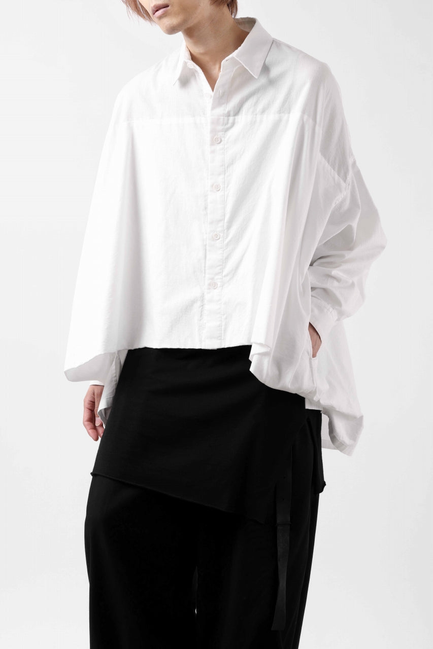 画像をギャラリービューアに読み込む, Y's VOLUMETRIC BLOUSON SHIRT (WHITE)