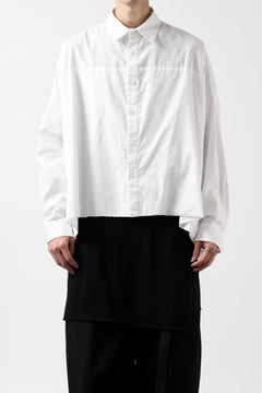 画像をギャラリービューアに読み込む, Y's VOLUMETRIC BLOUSON SHIRT (WHITE)