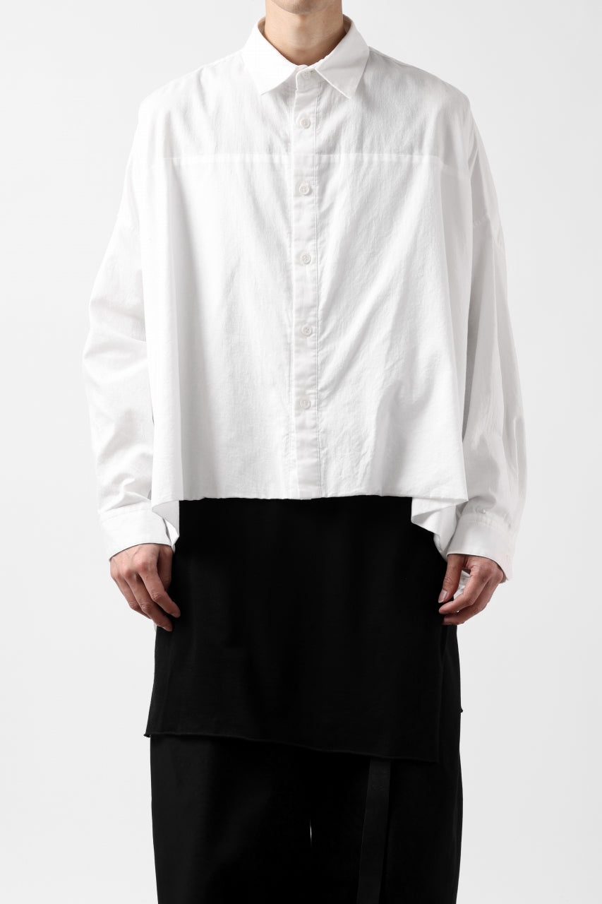画像をギャラリービューアに読み込む, Y's VOLUMETRIC BLOUSON SHIRT (WHITE)