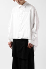 画像をギャラリービューアに読み込む, Y's VOLUMETRIC BLOUSON SHIRT (WHITE)