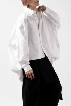 画像をギャラリービューアに読み込む, Y's VOLUMETRIC BLOUSON SHIRT (WHITE)