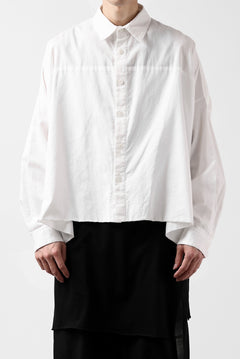 画像をギャラリービューアに読み込む, Y's VOLUMETRIC BLOUSON SHIRT (WHITE)