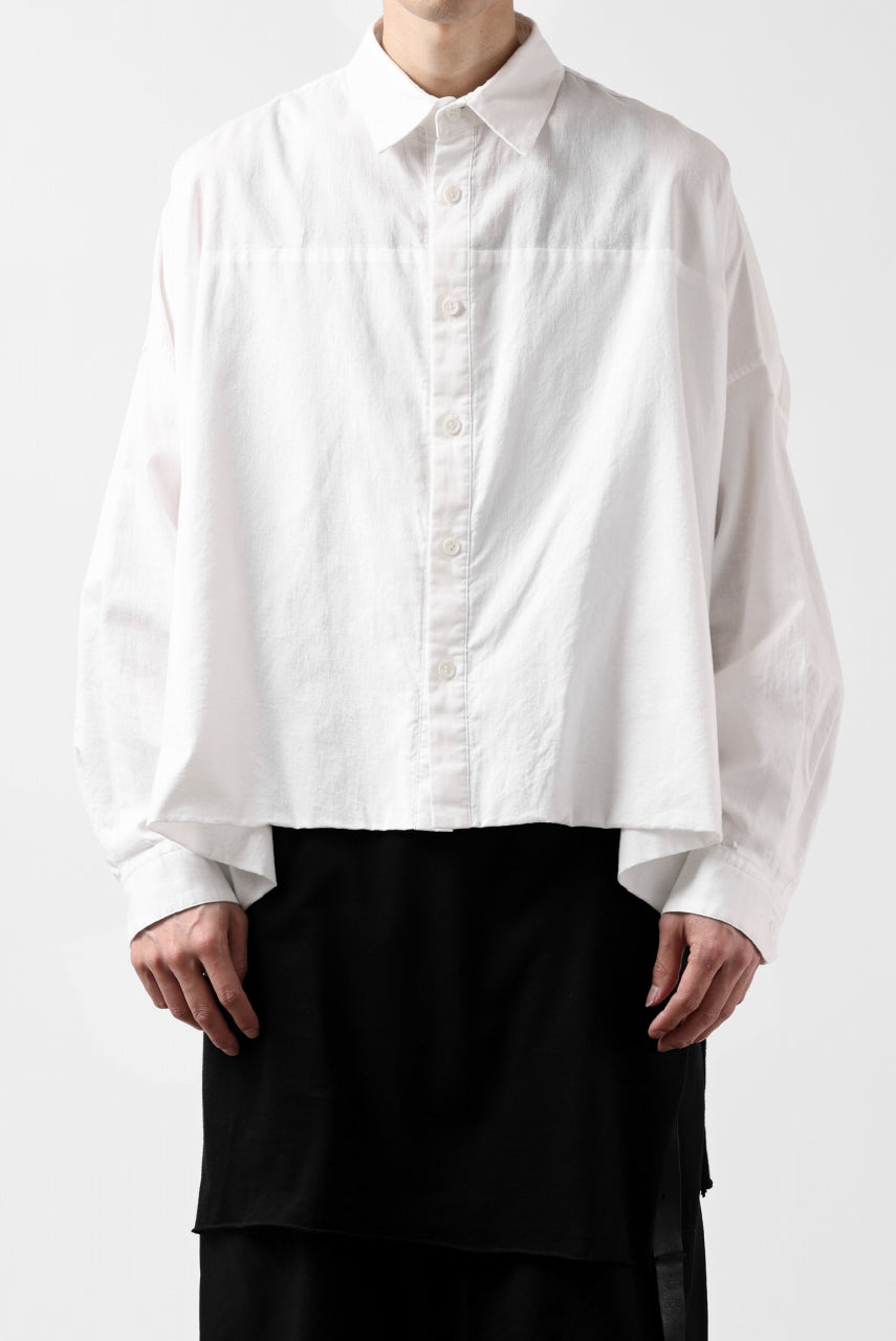画像をギャラリービューアに読み込む, Y's VOLUMETRIC BLOUSON SHIRT (WHITE)