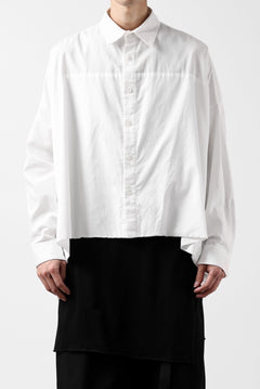 画像をギャラリービューアに読み込む, Y's VOLUMETRIC BLOUSON SHIRT (WHITE)