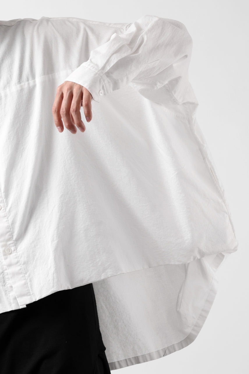画像をギャラリービューアに読み込む, Y's VOLUMETRIC BLOUSON SHIRT (WHITE)
