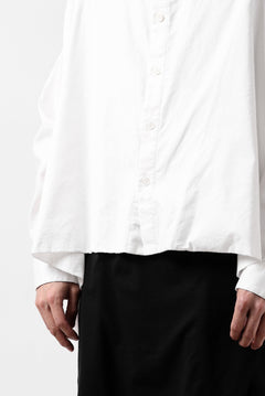 画像をギャラリービューアに読み込む, Y's VOLUMETRIC BLOUSON SHIRT (WHITE)
