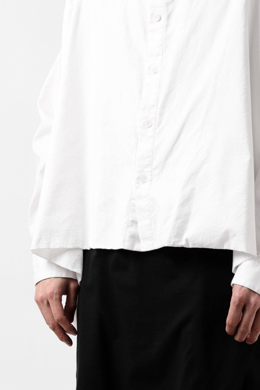 画像をギャラリービューアに読み込む, Y's VOLUMETRIC BLOUSON SHIRT (WHITE)