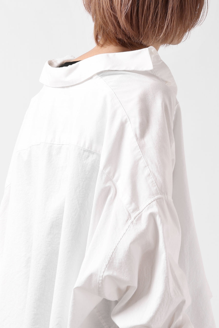 画像をギャラリービューアに読み込む, Y's VOLUMETRIC BLOUSON SHIRT (WHITE)