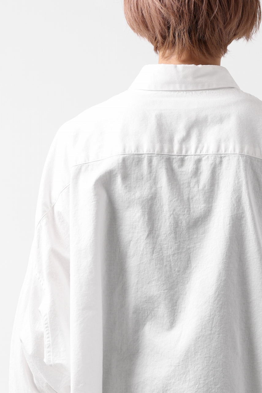 画像をギャラリービューアに読み込む, Y's VOLUMETRIC BLOUSON SHIRT (WHITE)