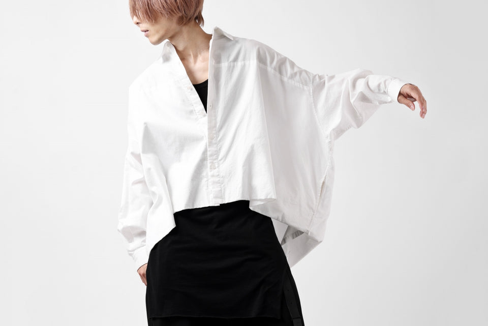 画像をギャラリービューアに読み込む, Y's VOLUMETRIC BLOUSON SHIRT (WHITE)