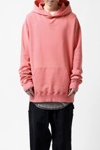 画像をギャラリービューアに読み込む, Y's REGULAR FIT LOGO SWEATER HOODIE - used finish (PINK)