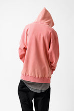 画像をギャラリービューアに読み込む, Y's REGULAR FIT LOGO SWEATER HOODIE - used finish (PINK)