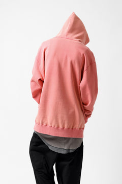 画像をギャラリービューアに読み込む, Y's REGULAR FIT LOGO SWEATER HOODIE - used finish (PINK)