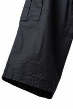 画像をギャラリービューアに読み込む, Y's WRAP WAIST PANTS ARMY-DETAIL / BACK SATIN VULCANIZATION COTTON (BLACK)