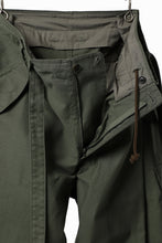 画像をギャラリービューアに読み込む, Y's WRAP WAIST PANTS ARMY-DETAIL / BACK SATIN VULCANIZATION COTTON (KHAKI)