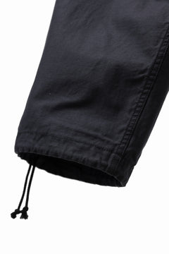 画像をギャラリービューアに読み込む, Y's WIDE STRAIGHT PANTS WORKER-DETAIL / BACK SATIN VULCANIZATION COTTON (BLACK)