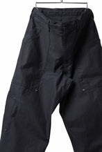 画像をギャラリービューアに読み込む, Y&#39;s WIDE STRAIGHT PANTS WORKER-DETAIL / BACK SATIN VULCANIZATION COTTON (BLACK)