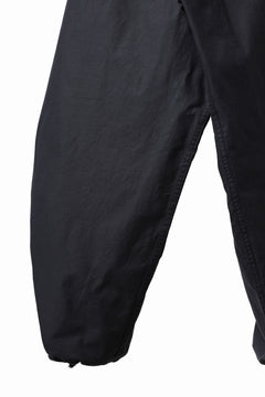 画像をギャラリービューアに読み込む, Y's WIDE STRAIGHT PANTS WORKER-DETAIL / BACK SATIN VULCANIZATION COTTON (BLACK)