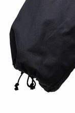 画像をギャラリービューアに読み込む, Y's WIDE STRAIGHT PANTS WORKER-DETAIL / BACK SATIN VULCANIZATION COTTON (BLACK)