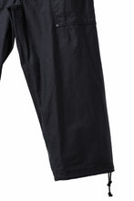 画像をギャラリービューアに読み込む, Y's WIDE STRAIGHT PANTS WORKER-DETAIL / BACK SATIN VULCANIZATION COTTON (BLACK)