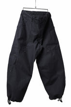 画像をギャラリービューアに読み込む, Y's WIDE STRAIGHT PANTS WORKER-DETAIL / BACK SATIN VULCANIZATION COTTON (BLACK)