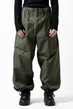 画像をギャラリービューアに読み込む, Y&#39;s WIDE STRAIGHT PANTS WORKER-DETAIL / BACK SATIN VULCANIZATION COTTON (KHAKI)