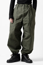 画像をギャラリービューアに読み込む, Y's WIDE STRAIGHT PANTS WORKER-DETAIL / BACK SATIN VULCANIZATION COTTON (KHAKI)