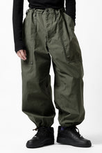 画像をギャラリービューアに読み込む, Y's WIDE STRAIGHT PANTS WORKER-DETAIL / BACK SATIN VULCANIZATION COTTON (KHAKI)