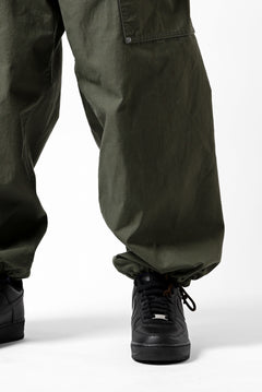 画像をギャラリービューアに読み込む, Y&#39;s WIDE STRAIGHT PANTS WORKER-DETAIL / BACK SATIN VULCANIZATION COTTON (KHAKI)