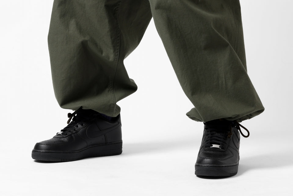 画像をギャラリービューアに読み込む, Y&#39;s WIDE STRAIGHT PANTS WORKER-DETAIL / BACK SATIN VULCANIZATION COTTON (KHAKI)