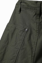 画像をギャラリービューアに読み込む, Y's WIDE STRAIGHT PANTS WORKER-DETAIL / BACK SATIN VULCANIZATION COTTON (KHAKI)