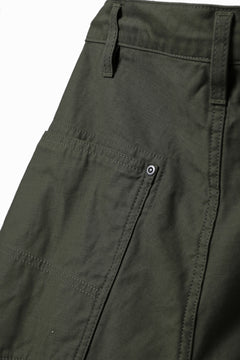 画像をギャラリービューアに読み込む, Y&#39;s WIDE STRAIGHT PANTS WORKER-DETAIL / BACK SATIN VULCANIZATION COTTON (KHAKI)